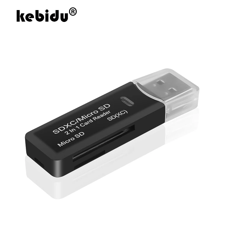 

kebidu Newest 2 in 1 USB 3.0 For SDHC SDXC Micro SD Card Reader SD/MicroSD/TF Trans-flash Card USB3.0 Adapter Converter Tool