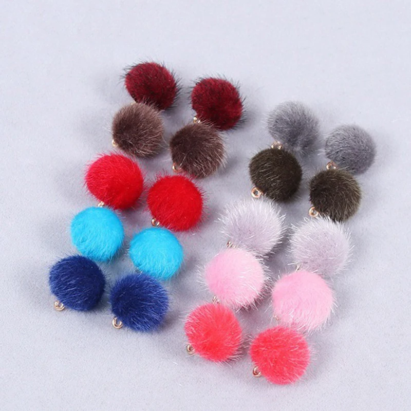 10pcs 1.6cm Mink Fur Pompom Ball DIY Material For Jewelry Crafts Making Earrings Keyring Accessories Clothing Shoes Hats Supply
10pcs 1.6cm Mink Fur Pompom Ball DIY Material For Jewelry Crafts Making Earrings Keyring Accessories Clothing Shoes Hats Supply