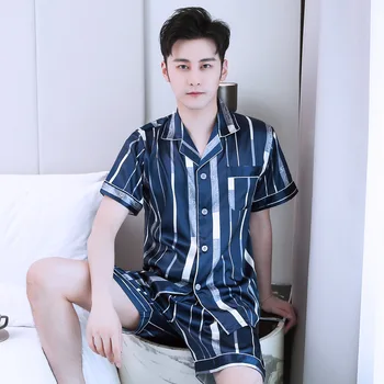 Pajamas Set Men's Stain Silk Shorts Pajama Set Men Pajamas Silk Sleepwear Men Sexy Modern Style Soft Cozy Satin Nightgown Men
Pajamas Set Men's Stain Silk Shorts Pajama Set Men Pajamas Silk Sleepwear Men Sexy Modern Style Soft Cozy Satin Nightgown Men