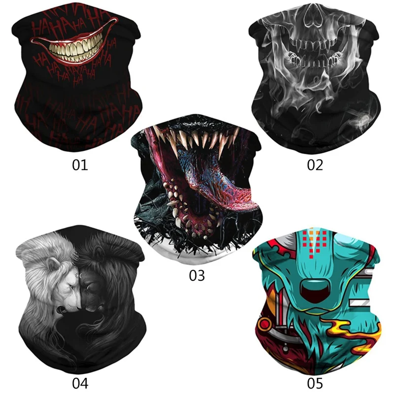 Cycling Magic Bandana Horrible Vemon Skull Digital Printed Seamless Headband Sweatproof Dustproof Sunshade Outdoor Neck Cover
Cycling Magic Bandana Horrible Vemon Skull Digital Printed Seamless Headband Sweatproof Dustproof Sunshade Outdoor Neck Cover