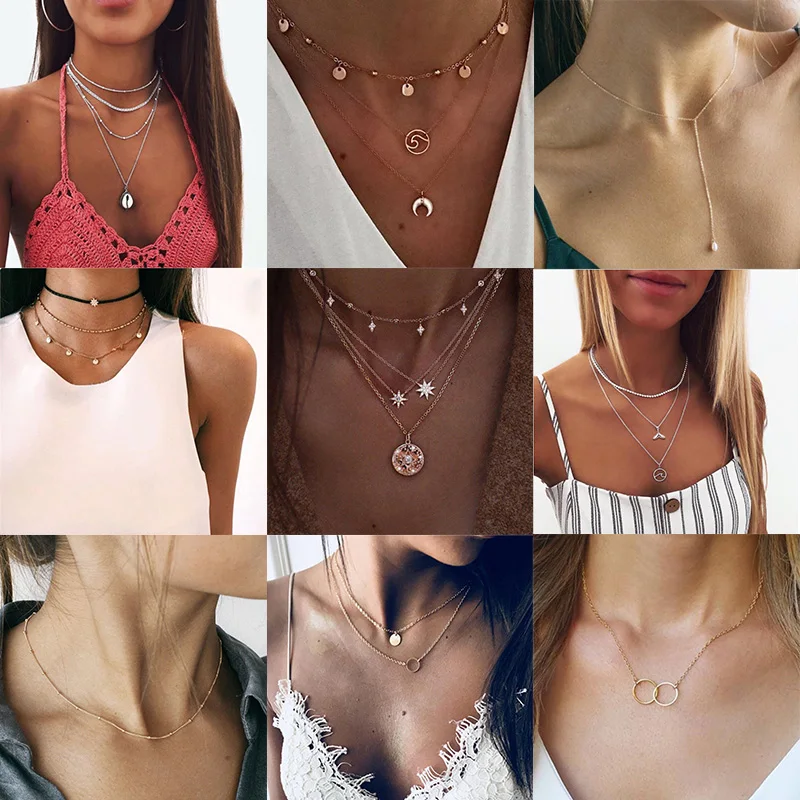 2019 New Bohemian Star Moon Y Pendant Necklace Round Fashion Pearl Wave Choker Necklaces Women DIY Holiday Statement Jewelry
2019 New Bohemian Star Moon Y Pendant Necklace Round Fashion Pearl Wave Choker Necklaces Women DIY Holiday Statement Jewelry