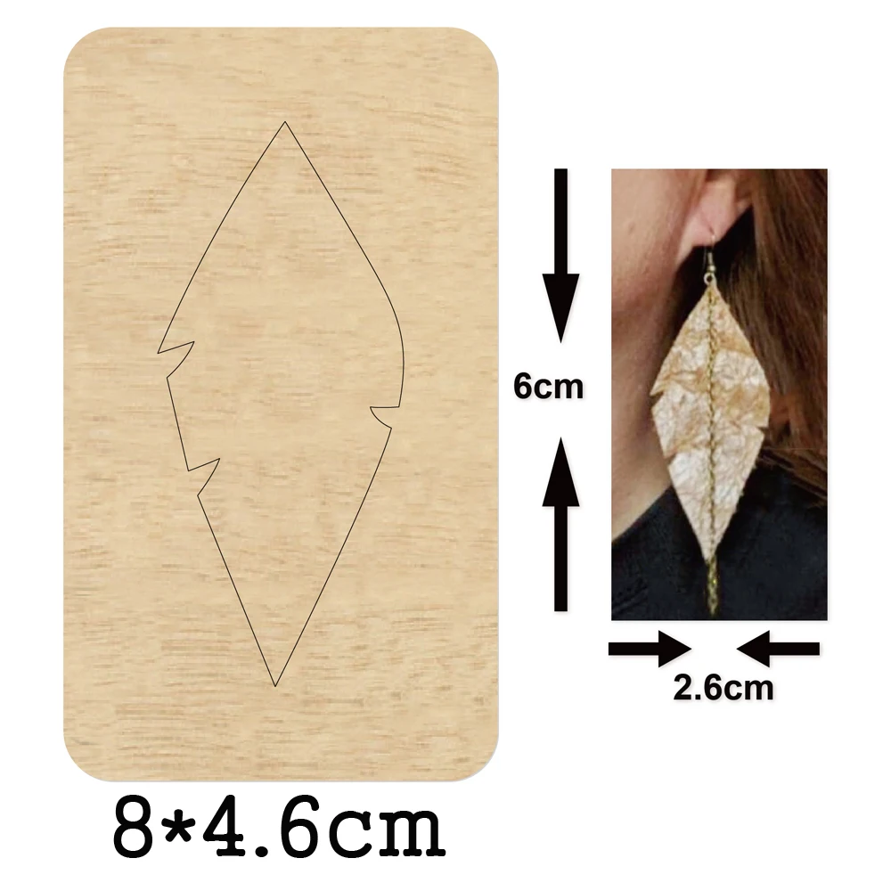 Sexy Long Leaf Eardrop Earrings DIY 2020 Cutting Mold Wood Dies For Leather Blade Rule Cutter For DIY Leather Cloth Paper Crafts
Sexy Long Leaf Eardrop Earrings DIY 2020 Cutting Mold Wood Dies For Leather Blade Rule Cutter For DIY Leather Cloth Paper Crafts
