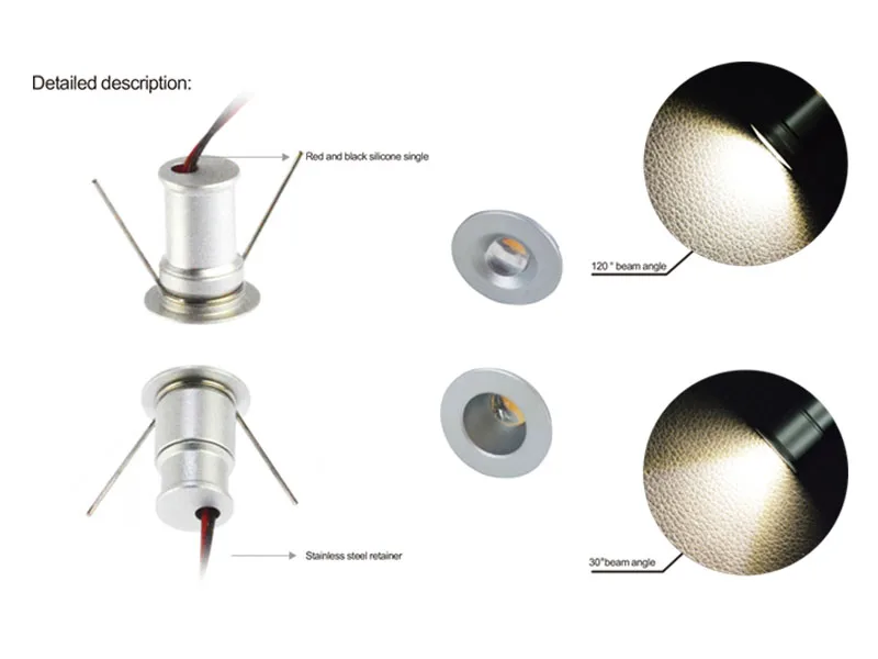 1W Ceiling Spotlights + Triac Dimmable Power Supply LED 15mm Downlight 12V Cabinet Lighting 30/120 DIY Decoration Lamp Kitchen