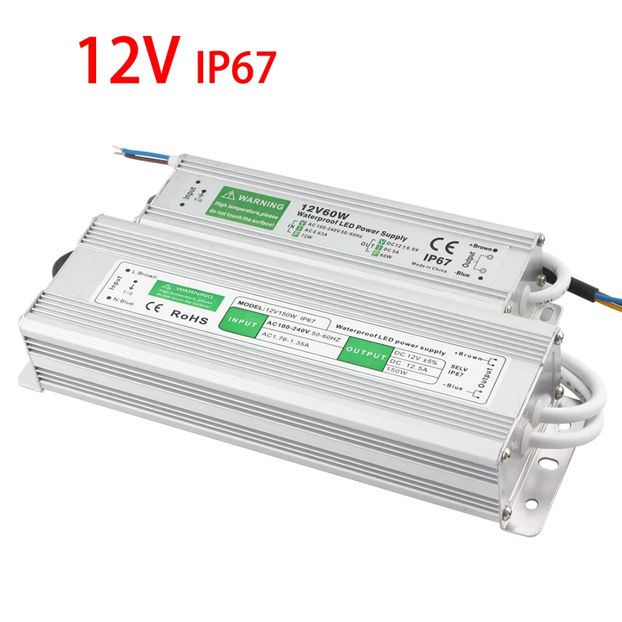 Led Driver IP67 Transformer 220 V to 12 V IP67 Power Supply LED Waterproof Power Supply Adapter Led Driver 12 V 10 W 20 W 30 W
Led Driver IP67 Transformer 220 V to 12 V IP67 Power Supply LED Waterproof Power Supply Adapter Led Driver 12 V 10 W 20 W 30 W