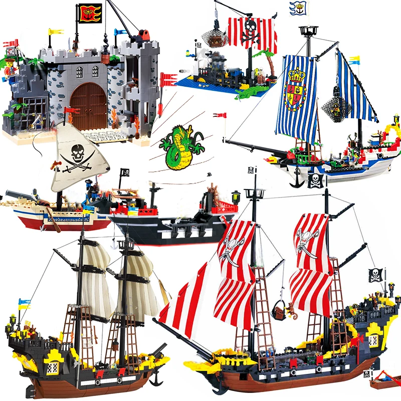 Pirate Ships Warship Boats Castle Caribbean Pirates Legoinglys Assembling Bricks Building Blocks DIY Education Christmas Gifts
Pirate Ships Warship Boats Castle Caribbean Pirates Legoinglys Assembling Bricks Building Blocks DIY Education Christmas Gifts