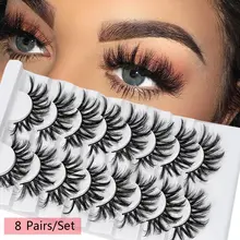 8Pairs 3D Mink False Eyelashes Natural Wispies Fluffy Eyelashes Extension Full Volume Cruelty-free Handmade Lashes Eye Makeup
8Pairs 3D Mink False Eyelashes Natural Wispies Fluffy Eyelashes Extension Full Volume Cruelty-free Handmade Lashes Eye Makeup