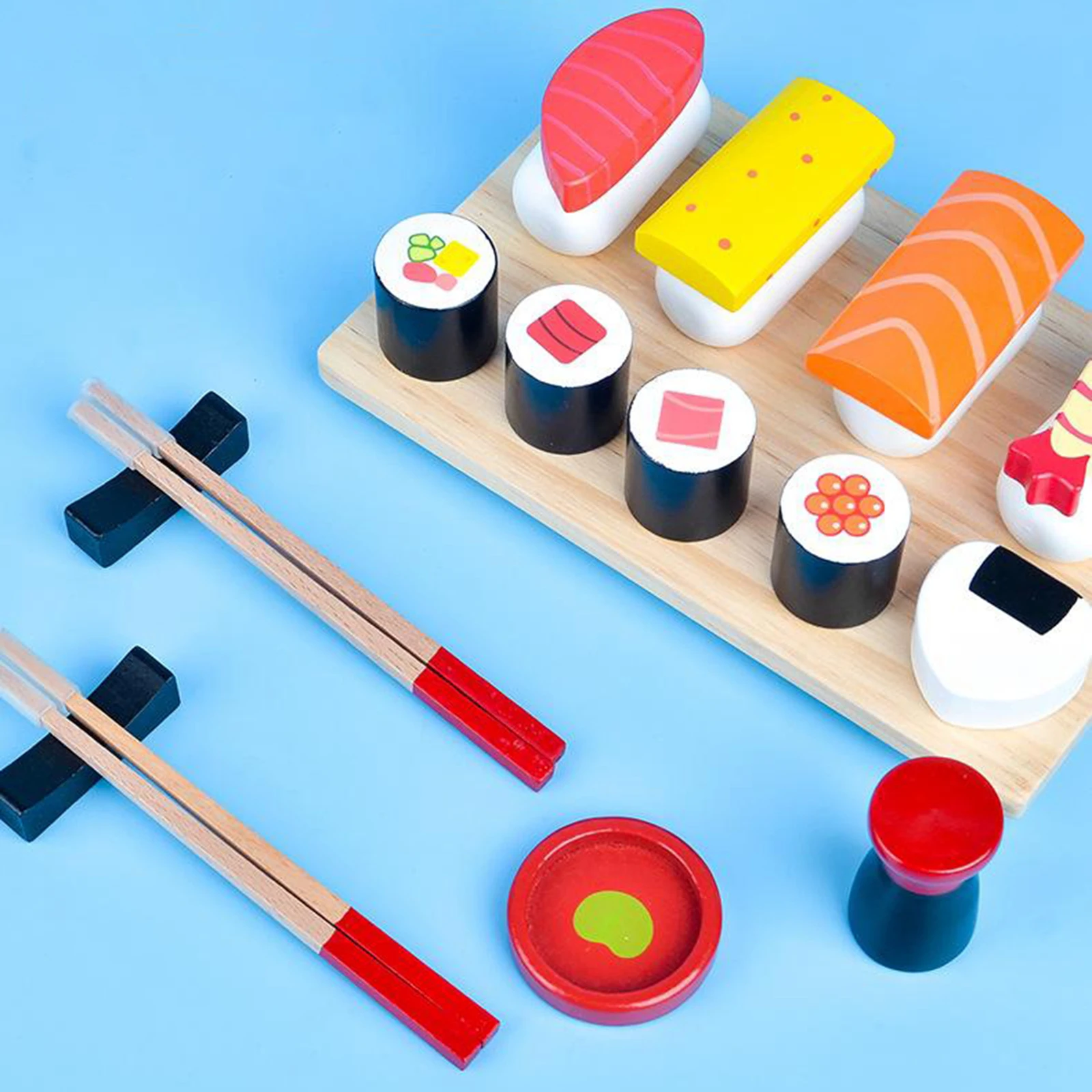 Kids Toy Sushi Set Complete with Bento Box for Kids 3 Years and up, Storage Box 21.2x13.3x6cm
Kids Toy Sushi Set Complete with Bento Box for Kids 3 Years and up, Storage Box 21.2x13.3x6cm