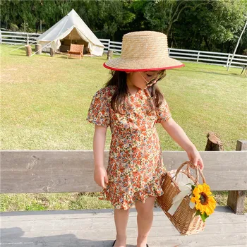 2020 Summer Girls Short Sleeve Little Floral Fishtail Dress Toddler Kids Chiffon Sweet V Neck Princess Dresses Baby Clothes 
2020 Summer Girls Short Sleeve Little Floral Fishtail Dress Toddler Kids Chiffon Sweet V Neck Princess Dresses Baby Clothes