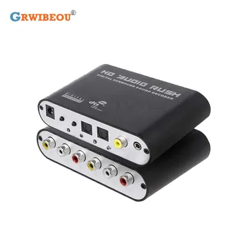 Optical SPDIF Converter 5.1 Decoder AC3 DTS Surround Sound Amplifier 3.5 AUX Coaxial Digital to Analog 6 RCA HD Audio Rush
Optical SPDIF Converter 5.1 Decoder AC3 DTS Surround Sound Amplifier 3.5 AUX Coaxial Digital to Analog 6 RCA HD Audio Rush