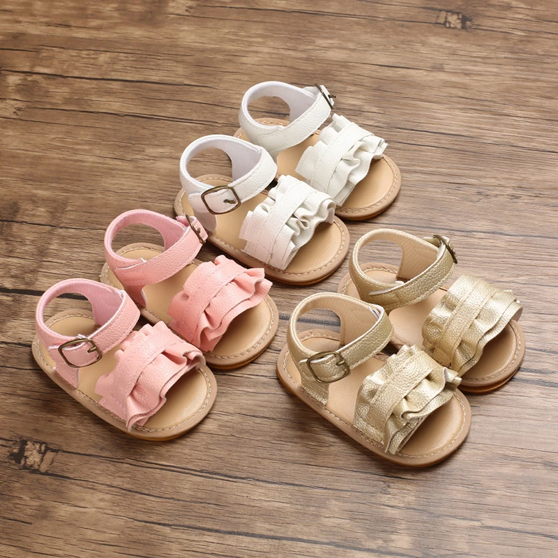 Босоножки для новорожденных мальчиков и девочек, повседневные сандалии из искусственной кожи, мягкая резиновая подошва, Нескользящие, обувь для начинающих ходить 
Босоножки для новорожденных мальчиков и девочек, повседневные сандалии из искусственной кожи, мягкая резиновая подошва, Нескользящие, обувь для начинающих ходить