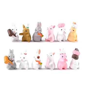 12 Pieces of Cute Rabbit Animal Character Toy Figurine Toys, Garden Cake Decoration, Cake Decoration
12 Pieces of Cute Rabbit Animal Character Toy Figurine Toys, Garden Cake Decoration, Cake Decoration