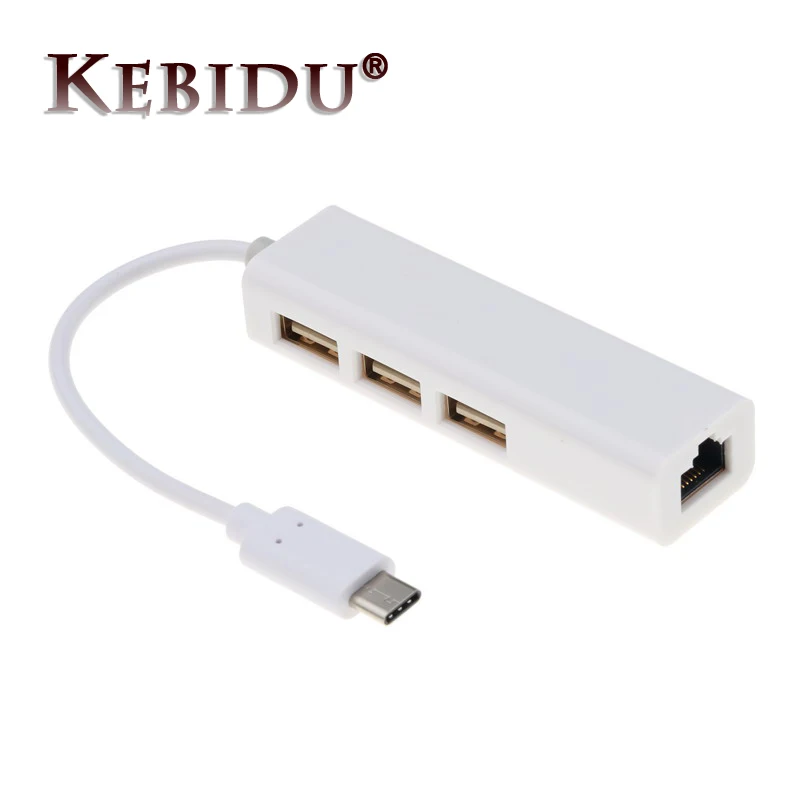 Kebidu 3 Ports USB HUB 3.0 Type C To Ethernet LAN RJ45 Network Card Adapter for Macbook ThinkPad Samsung Laptop USB-C Type-c
Kebidu 3 Ports USB HUB 3.0 Type C To Ethernet LAN RJ45 Network Card Adapter for Macbook ThinkPad Samsung Laptop USB-C Type-c