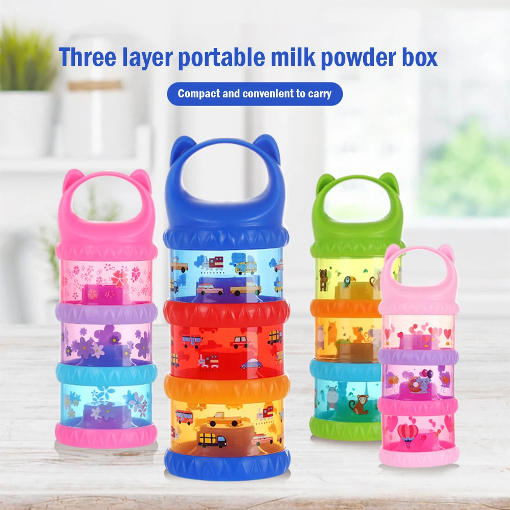 Car Print Travel 3 Layer Baby Milk Powder Dispenser Non-Spill Storage Container Compact size large capacity good sealing
Car Print Travel 3 Layer Baby Milk Powder Dispenser Non-Spill Storage Container Compact size large capacity good sealing