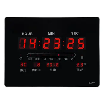 Household Electric Wall Mute Clock with Perpetual Calendar Temperature Humidity Display EU Plug 110-220V Clock Wall Decor
Household Electric Wall Mute Clock with Perpetual Calendar Temperature Humidity Display EU Plug 110-220V Clock Wall Decor