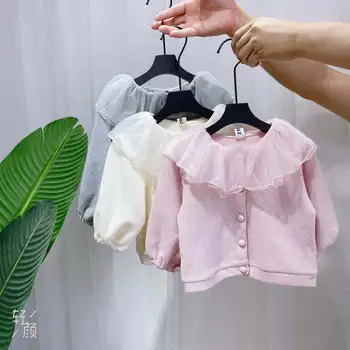 Girls Cardigan Jacket Fall 2020 New Korea Girls 3-layer Ruffled Yarn Collar Jacket Tops Kids Clothes
Girls Cardigan Jacket Fall 2020 New Korea Girls 3-layer Ruffled Yarn Collar Jacket Tops Kids Clothes