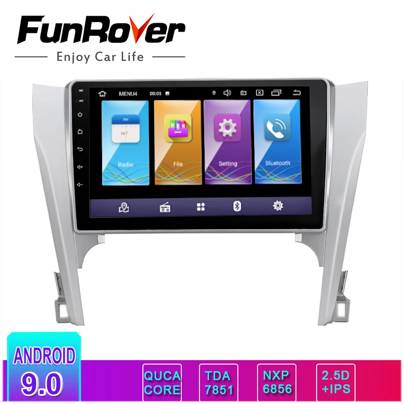 Funrover For Toyota Camry 8 50 55 2011-2014 Car Radio Multimedia Video Player Navigation GPS IPS+2.5D Android 9.0 dvd rds BT
Funrover For Toyota Camry 8 50 55 2011-2014 Car Radio Multimedia Video Player Navigation GPS IPS+2.5D Android 9.0 dvd rds BT