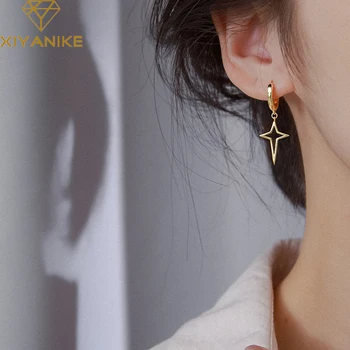 XIYANIKE 925 Sterling Silver New Cross Star Hollow Stud Earrings Female Hip-hop Ear Buckle Trend Fashion Handmade Jewelry Gift
XIYANIKE 925 Sterling Silver New Cross Star Hollow Stud Earrings Female Hip-hop Ear Buckle Trend Fashion Handmade Jewelry Gift