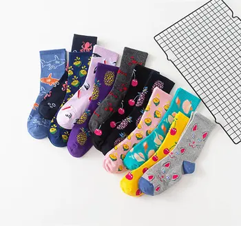 New Cotton Fruit Cartoon Unisex Socks Korean Style Mid Tube Breathable Long Socks Cute Women Version Socks Fashion Street Socks
New Cotton Fruit Cartoon Unisex Socks Korean Style Mid Tube Breathable Long Socks Cute Women Version Socks Fashion Street Socks