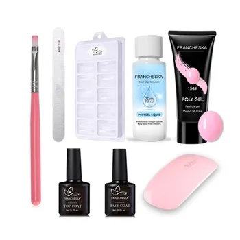 Poly Gel Set UV Gel Varnish Nail Polish Quick Building Nails Extensions Hard Gel Top&Base Coat Polygel Nail Kit
Poly Gel Set UV Gel Varnish Nail Polish Quick Building Nails Extensions Hard Gel Top&Base Coat Polygel Nail Kit