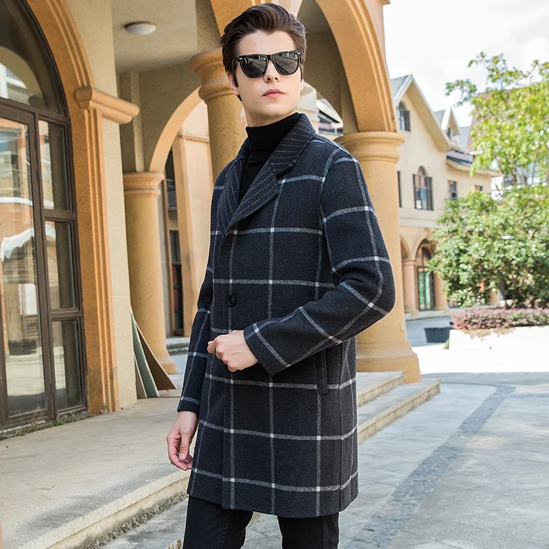Brand New Mens British Plaid Slim Fit Wool Coat Long Sleeve Winter Woolen Blends Overcoat Single Button Business Casual Jacket
Brand New Mens British Plaid Slim Fit Wool Coat Long Sleeve Winter Woolen Blends Overcoat Single Button Business Casual Jacket