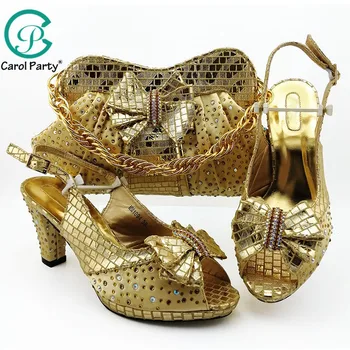 Gold Color Wedding Memorial Days Nigerian African Shoes And Bag Set To Match Shoe and Bag Africa Design Shoe And matching Bags 
Gold Color Wedding Memorial Days Nigerian African Shoes And Bag Set To Match Shoe and Bag Africa Design Shoe And matching Bags