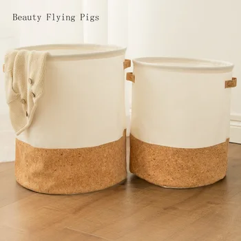 Direct sales explosion cotton and linen soft veneer stitching hamper waterproof clothing toys sundries storage basket portable 
Direct sales explosion cotton and linen soft veneer stitching hamper waterproof clothing toys sundries storage basket portable