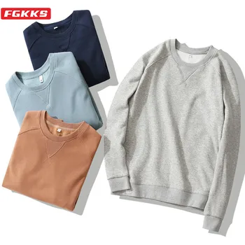 FGKKS Brand Men Harajuku Sweatshirts Men's Fashion Wild Warm O-Neck Sweatshirt Pullover Solid Fleece Hoodie Sweatshirt Male
FGKKS Brand Men Harajuku Sweatshirts Men's Fashion Wild Warm O-Neck Sweatshirt Pullover Solid Fleece Hoodie Sweatshirt Male
