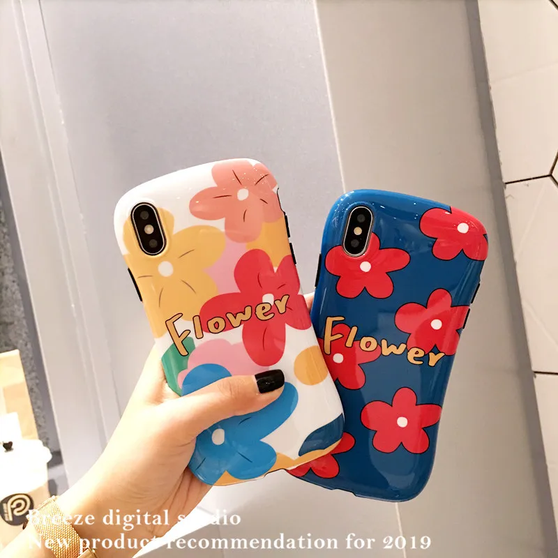 Flower Glossy Silicone Soft Phone Case Cove fit for iPhone XR X XS Max 8 7 Plus Shining Colorful Floral phone Back Cover women
Flower Glossy Silicone Soft Phone Case Cove fit for iPhone XR X XS Max 8 7 Plus Shining Colorful Floral phone Back Cover women