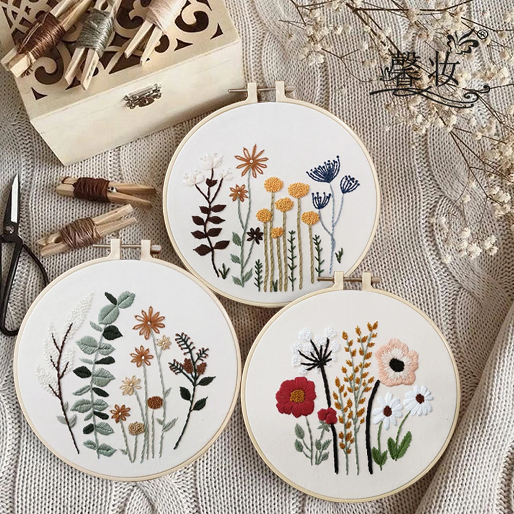 1pc Embroidery DIY Beginner Material Pack Flowers Patterns DIY Cross Stitch Kits Handmade Household Accessories
1pc Embroidery DIY Beginner Material Pack Flowers Patterns DIY Cross Stitch Kits Handmade Household Accessories