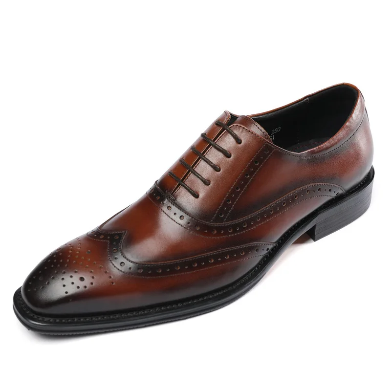 Men's Leather Shoes Varved Business Formal Wear Leather Shoes Men's Genuine Leather Wedding Wear
Men's Leather Shoes Varved Business Formal Wear Leather Shoes Men's Genuine Leather Wedding Wear