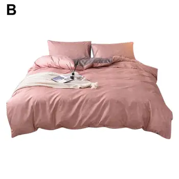 Bedding Quilt Cover Linen Simple Black White Plain Quilt Cover Solid Color Pillowcase Cover Two-piece and Three-piece Set #D0
Bedding Quilt Cover Linen Simple Black White Plain Quilt Cover Solid Color Pillowcase Cover Two-piece and Three-piece Set #D0
