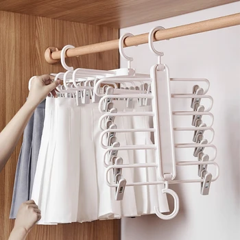 Multi-layer Drying Rack Magic Hanging Clothes Pant Hanger Rack Multifunction Trousers Organizer with Clips Storage
Multi-layer Drying Rack Magic Hanging Clothes Pant Hanger Rack Multifunction Trousers Organizer with Clips Storage