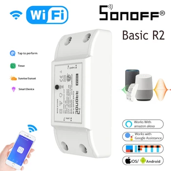 New SONOFF Basic R2 WiFi Wireless Smart Switch Module Work With IOS Android EWeLink APP ETL Certification Upgrade Version
New SONOFF Basic R2 WiFi Wireless Smart Switch Module Work With IOS Android EWeLink APP ETL Certification Upgrade Version