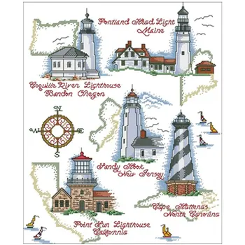 Map historical lighthouse patterns Counted Cross Stitch 11CT 14CT 18CT DIY Chinese Cross Stitch Kits Embroidery Needlework Sets
Map historical lighthouse patterns Counted Cross Stitch 11CT 14CT 18CT DIY Chinese Cross Stitch Kits Embroidery Needlework Sets