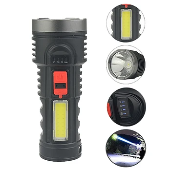 XANES 4-Modes Long Throw LED Flashlight With COB Sidelight Portable LED Torch Hunting Fishing Lantern Spotlight Emergency Lamp
XANES 4-Modes Long Throw LED Flashlight With COB Sidelight Portable LED Torch Hunting Fishing Lantern Spotlight Emergency Lamp