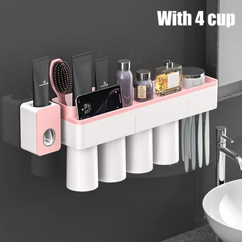 Toothbrush Holder Set No Drilling Wall Magnetic Cup Holder Toothpaste Squeezer SNO88
Toothbrush Holder Set No Drilling Wall Magnetic Cup Holder Toothpaste Squeezer SNO88