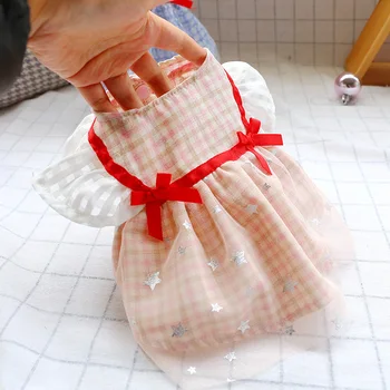 Plaid Bows Dog Dresses Blue Pink Girl Lover Pet Clothes Spring Summer Clother Breathable With Tutu Skirt Cat Outfit Poodle Pugs
Plaid Bows Dog Dresses Blue Pink Girl Lover Pet Clothes Spring Summer Clother Breathable With Tutu Skirt Cat Outfit Poodle Pugs