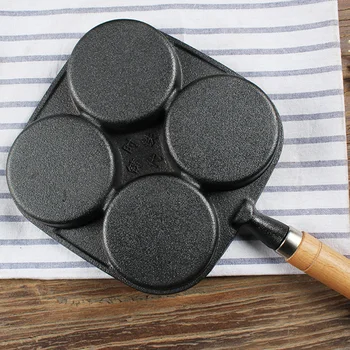 Cookware Egg Mold Cooking Cast Iron Pancake Pot Breakfast Four Hole With Porosity Non Stick Flat Design Frying Pan Long Handle
Cookware Egg Mold Cooking Cast Iron Pancake Pot Breakfast Four Hole With Porosity Non Stick Flat Design Frying Pan Long Handle