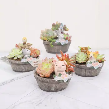 Cute Animal Succulent Planter Pot Resin Green Plante Table Vase Holder Home Garden Decoration Plants Holder
Cute Animal Succulent Planter Pot Resin Green Plante Table Vase Holder Home Garden Decoration Plants Holder