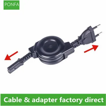 

For power supply retractable 2-Prong Cord cable EU plug 120cm/1.2m