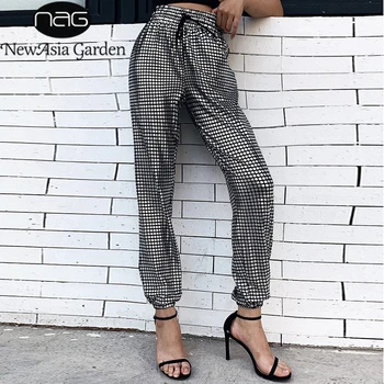NewAsia Garden Pants Women Bronzing Silver Plaid Hip Hop Drawstring High Waist Streetwear Long Pants Trousers Women Pencil Pants
NewAsia Garden Pants Women Bronzing Silver Plaid Hip Hop Drawstring High Waist Streetwear Long Pants Trousers Women Pencil Pants