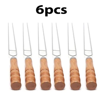 6PCS Stainless Steel U-Shaped Barbecue Brazing Fork Needle Barbecue Grilling Skewers Metal Skewer Double Prongs BBQ Tools
6PCS Stainless Steel U-Shaped Barbecue Brazing Fork Needle Barbecue Grilling Skewers Metal Skewer Double Prongs BBQ Tools