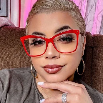 LNFCXI Oversize Cat Eye Eyeglasses Frame Women Transparent Nail Decoration Resin Lens Optical Glasses Fashion Computer Glasses
LNFCXI Oversize Cat Eye Eyeglasses Frame Women Transparent Nail Decoration Resin Lens Optical Glasses Fashion Computer Glasses