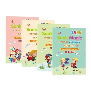 Magic Practice Copybook Set Magic Calligraphy That Can Be Reused English Tracing Book Number Tracing Book for Preschool UY8
Magic Practice Copybook Set Magic Calligraphy That Can Be Reused English Tracing Book Number Tracing Book for Preschool UY8