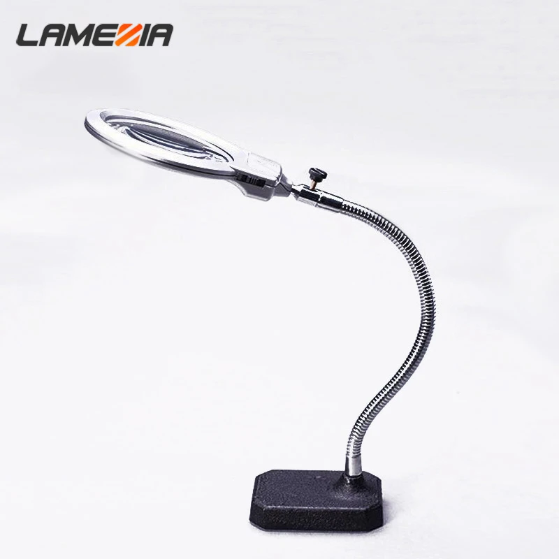 LAMEZIA 2.5x 5x 107mm LED Light Reading Lens Clip-on Table Microscope Big Magnifying Glass Lamp Illuminated Magnifier
LAMEZIA 2.5x 5x 107mm LED Light Reading Lens Clip-on Table Microscope Big Magnifying Glass Lamp Illuminated Magnifier