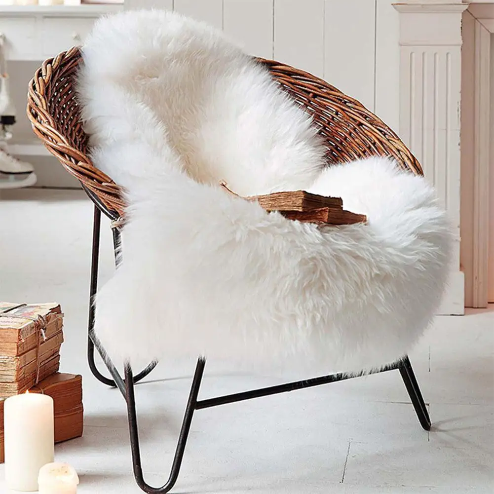 Rattan Chair Cushion Soft Artificial Rug Chair Cover Bedroom Mat Artificial Wool Warm Hairy Washable Carpet Seat
Rattan Chair Cushion Soft Artificial Rug Chair Cover Bedroom Mat Artificial Wool Warm Hairy Washable Carpet Seat