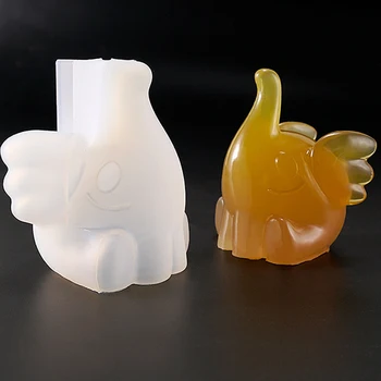 Cute Stereo Small Elephant Silicone Mold Handmade Soap Making Mould Practical DIY Crystal Epoxy Mold Ornament Pendant Decor Tool
Cute Stereo Small Elephant Silicone Mold Handmade Soap Making Mould Practical DIY Crystal Epoxy Mold Ornament Pendant Decor Tool