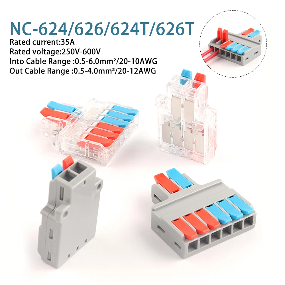 Quick Electric Wire Connector 1 into 2/3 Out SPL PCT Universal Wiring Cable Terminal Block Push-in Led Strip Conductor Conect
Quick Electric Wire Connector 1 into 2/3 Out SPL PCT Universal Wiring Cable Terminal Block Push-in Led Strip Conductor Conect