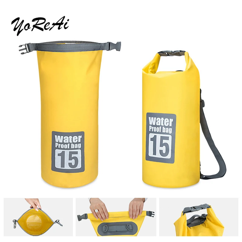 5L10L15L 20L 30L PVC Waterproof Dry Bag Water Resistant Swimming Storage Bag Pack Sack Rafting Kayaking Camping Floating Sailing
5L10L15L 20L 30L PVC Waterproof Dry Bag Water Resistant Swimming Storage Bag Pack Sack Rafting Kayaking Camping Floating Sailing