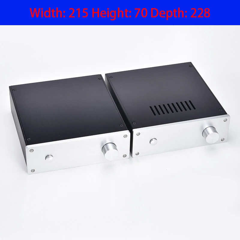 KYYSLB 215*70*228 2207 Short Edition Full Aluminum Amplifier Chassis Box DIY Enclosure with Cooling Holes Blank Case | Электроника